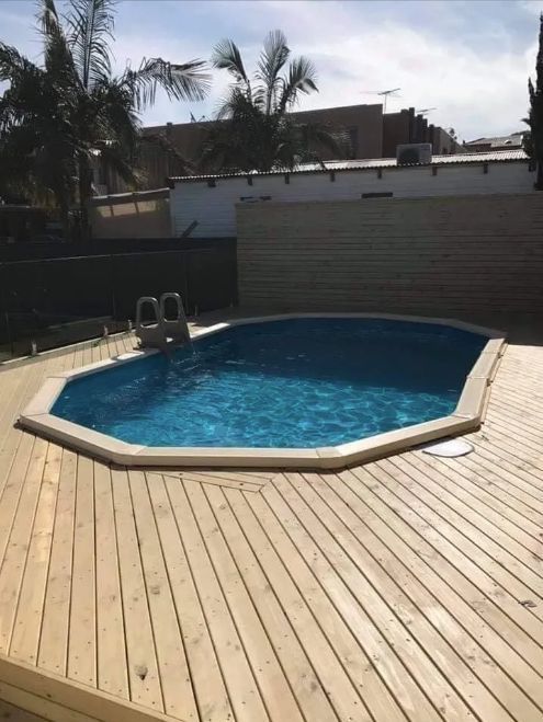 Pool landscaping